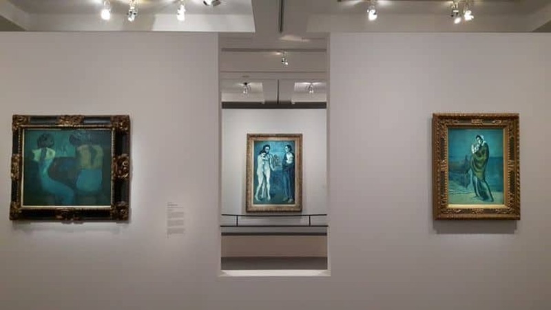 Exemples de toiles de la période bleue au Musée d'Orsay