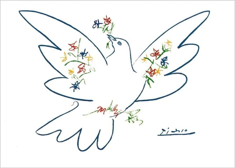 La colombe blanche de la paix, un symbole récurent chez Picasso